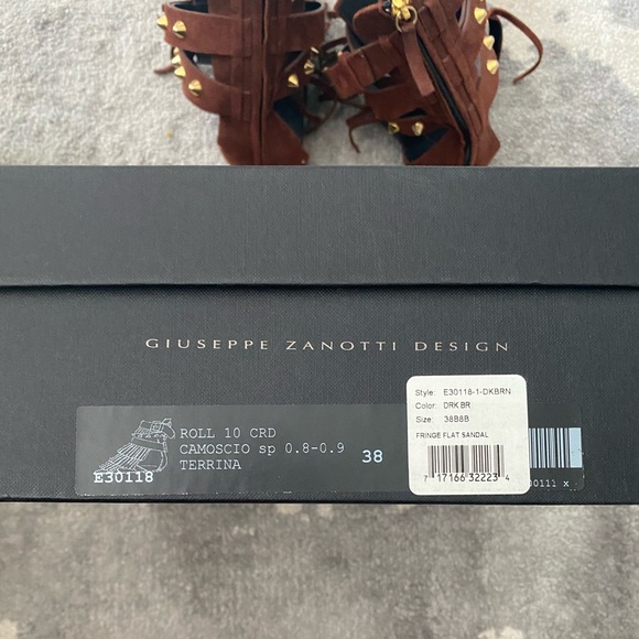 Giuseppe Zanotti Fringe Gladiator Sandals 38 - Picture 7 of 7